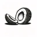 coconut tattoo design idea
