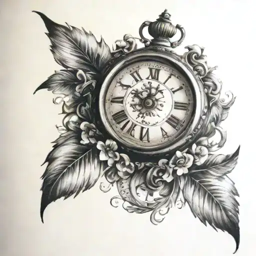 clock 11:19 tattoo design idea