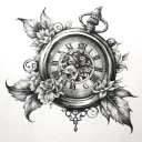 clock 11:19 tattoo design idea