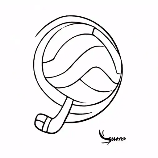 volley ball, hockey tattoo design idea