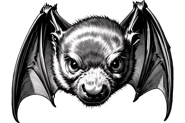 Fruit Bat tattoo design idea
