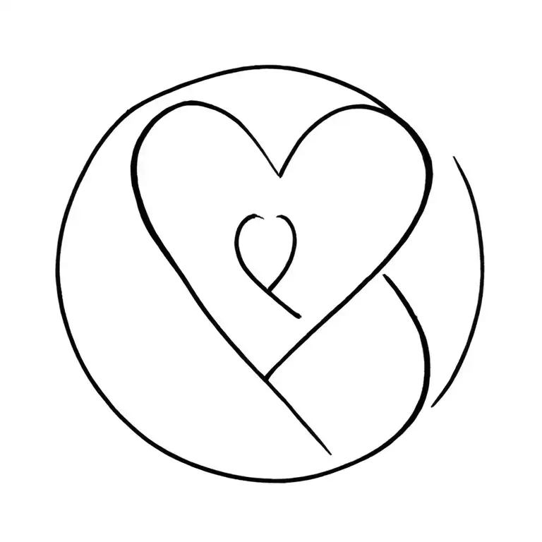 love symbol tattoo design idea