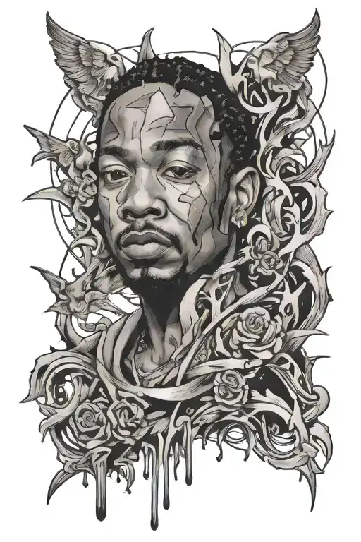 count me out Kendrick Lamar tattoo design idea