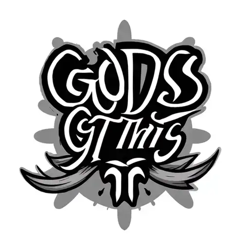 Gods got this logo tattoo design idea