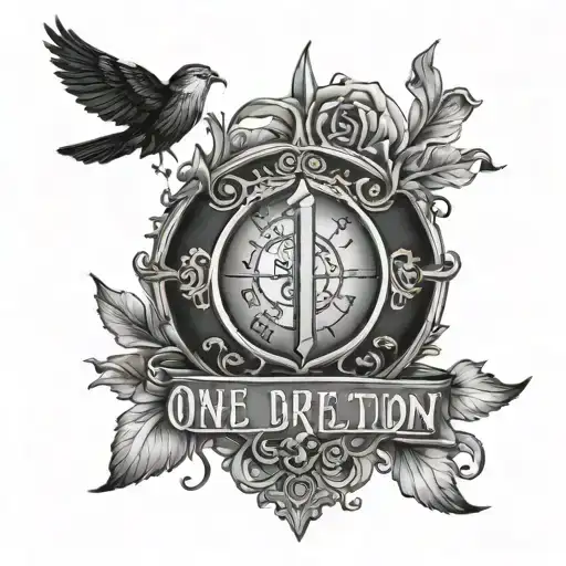 one direction's song "Trough the Dark" tattoo design idea