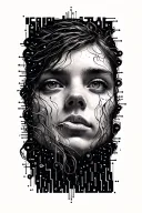 morse code shaped like tattoo design idea