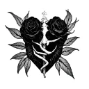 I hope to breathe while tattoo design idea