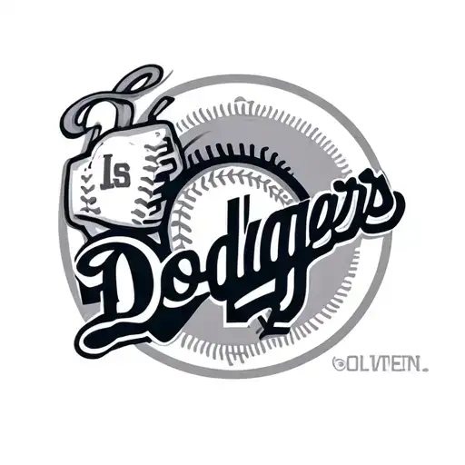 dodgers, los angeles tattoo design idea