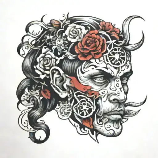 mental breakdown inside my mind body soul tattoo design idea