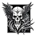 Invictus tattoo design idea