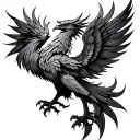 Celtic Phoenix tattoo design idea