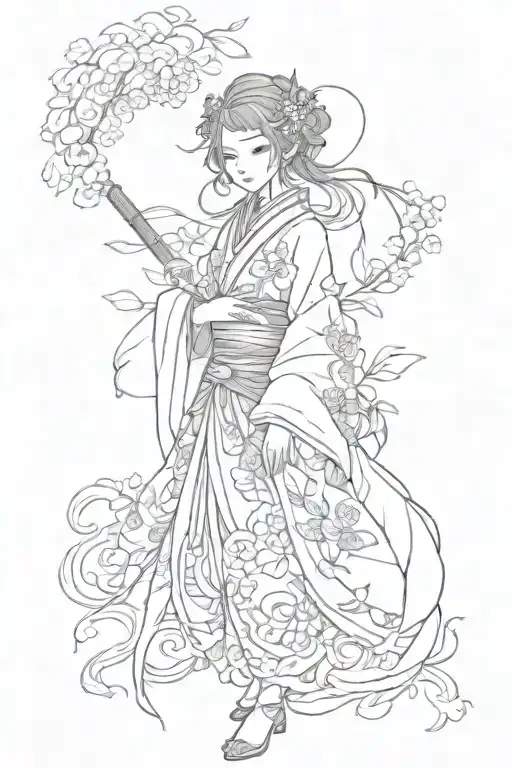 senbonzakura kageyoshi tattoo design idea