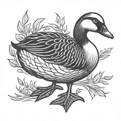 Silly Goose tattoo design idea