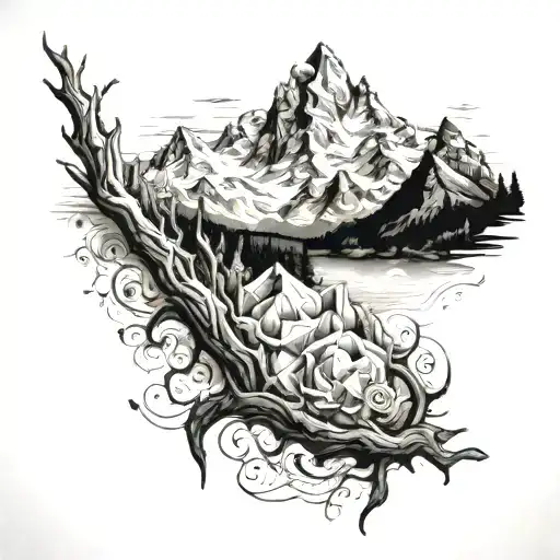 mont blanc tattoo design idea