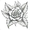 Angelica tattoo design idea