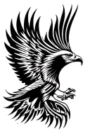 wedge tailed eagle tattoo design idea