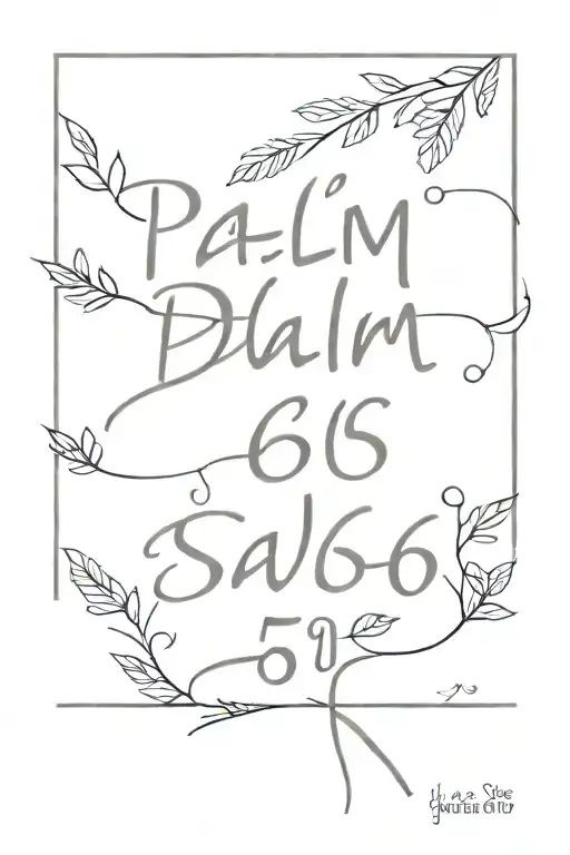 Psalm 46:5 bible verse tattoo design idea