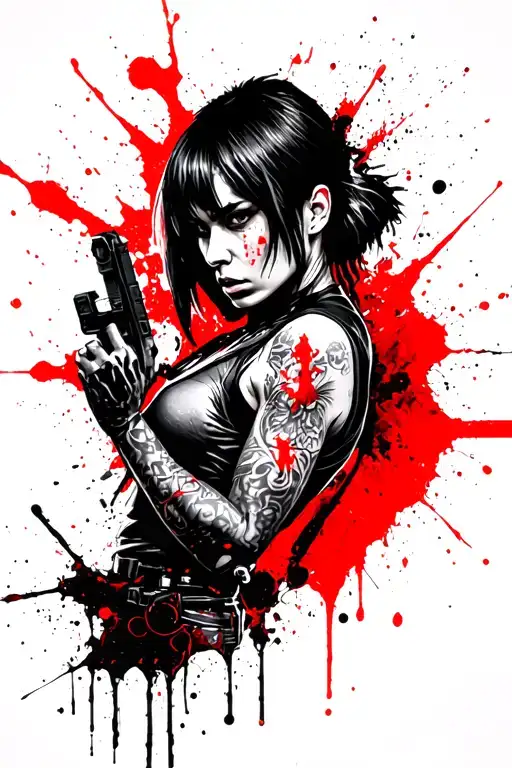 resident evil Leon Clair Jill Valentine from Resident Evil tattoo design idea