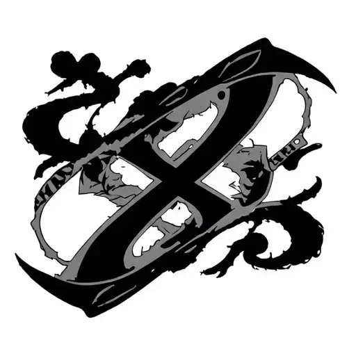 Cyberpunk Japanese tattoo design idea