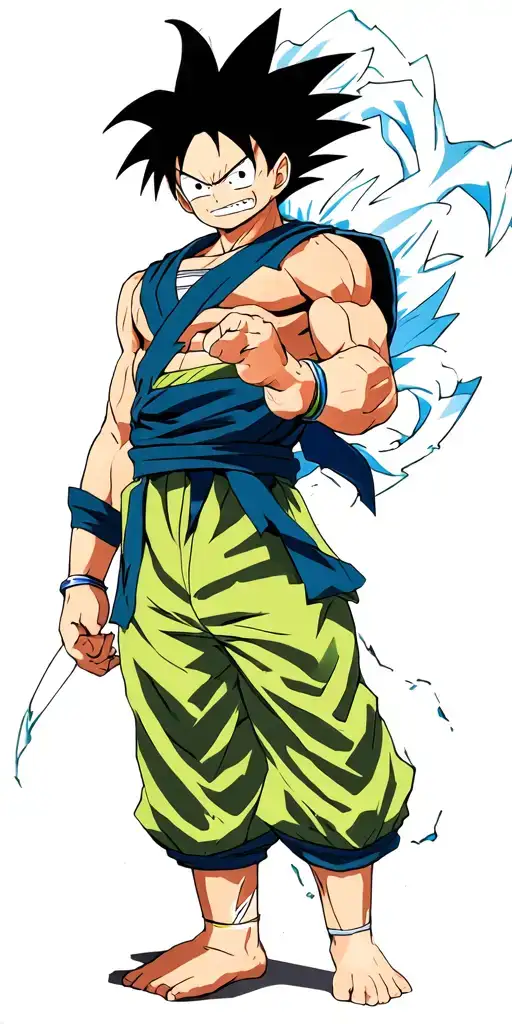 luffy one piece zoro one piece goku ultra instinct vegeta super saiyan 2 Naruto separate tattoo design idea