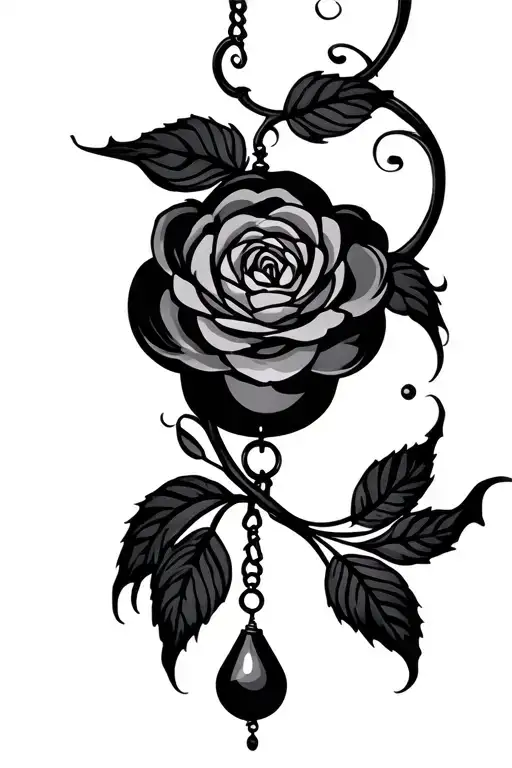 windchime tattoo design idea