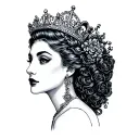 bbc qos queen tattoo design idea