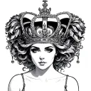 bbc qos queen tattoo design idea