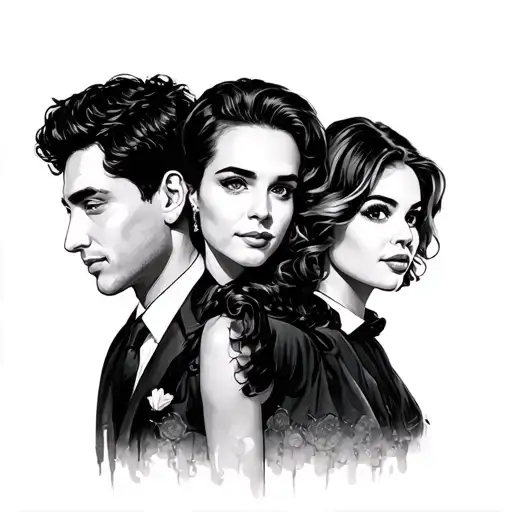 La La Land the movie characters tattoo design idea