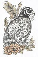 pheasant tattoo design idea