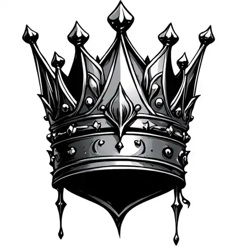 crown tattoo design idea