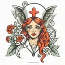 nurse tattoo design idea