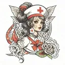 nurse tattoo design idea
