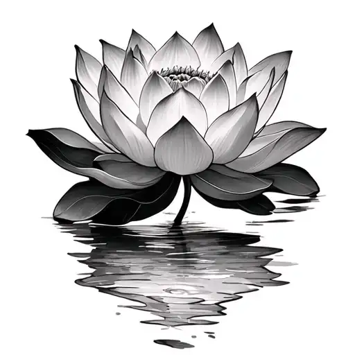 White Lotus tattoo design idea