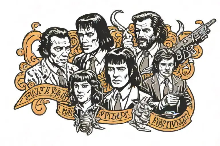 Pulp Fiction tattoo design idea