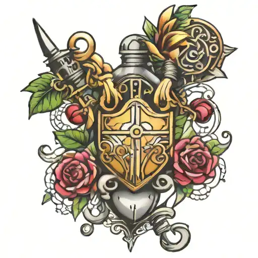 locked in Chastity tattoo design idea