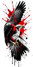birds of prey tattoo design idea