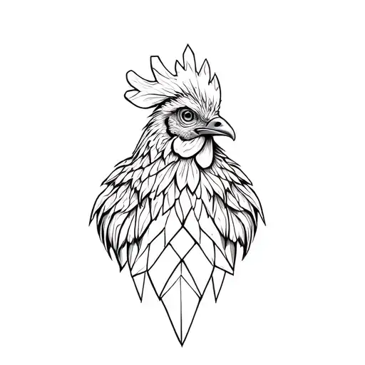 a rooster head tattoo design tattoo design idea