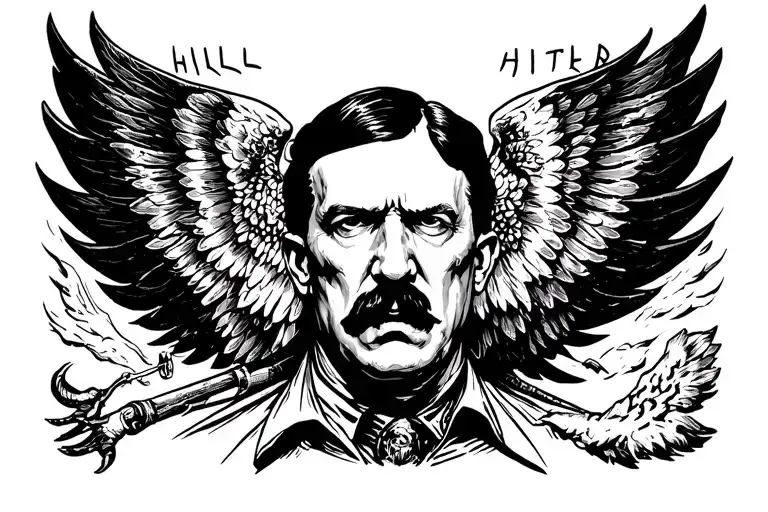 "Hill Hitler!" Odin Pierced tattoo design idea