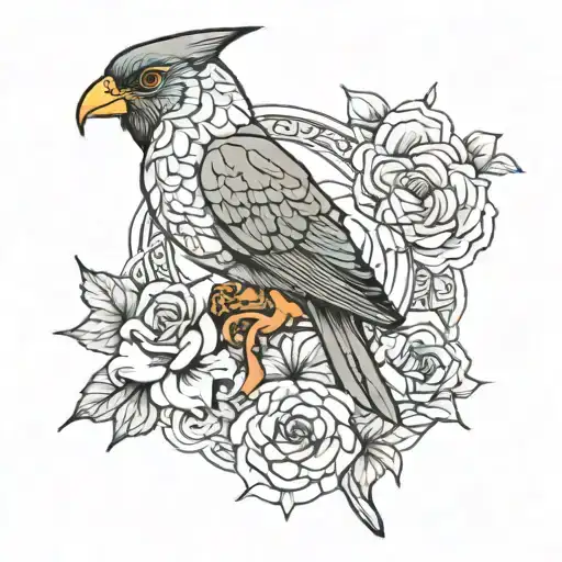 Brittany in the background tattoo design idea
