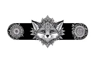Fox inside Mandala tattoo design idea