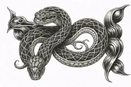 snakes tattoo design idea