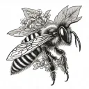 Honey Bee tattoo design idea