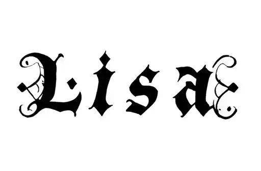 "Lisa" tattoo design idea