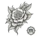 Denim tattoo design idea