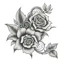 Denim tattoo design idea