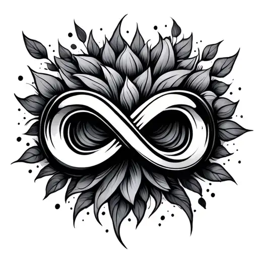 infinity symbol tattoo design idea