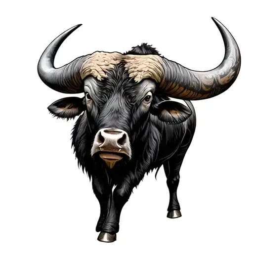 CAPE BUFFALO tattoo design idea