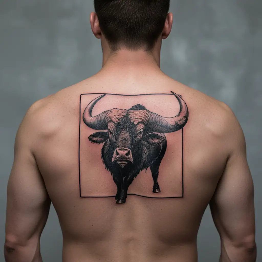 CAPE BUFFALO tattoo design idea