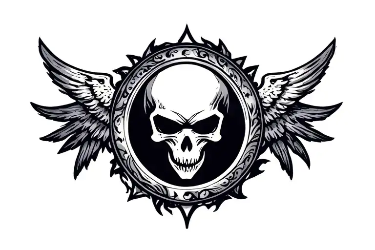 reaper death seal tattoo design idea