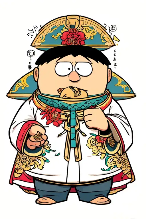 Eric Cartman Stan march with a jamb in his mouth tattoo design idea